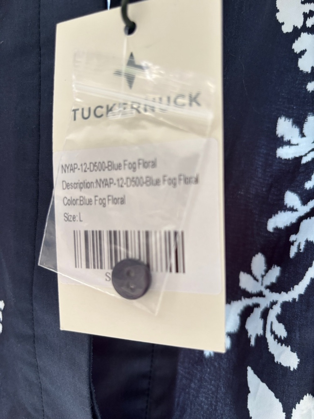 Tuckernuck Navy and Light Blue Floral Midi Dress - Picture 3 of 3